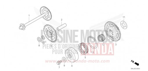EMBRAYAGE DE DEMARRAGE CB1000RAP de 2023